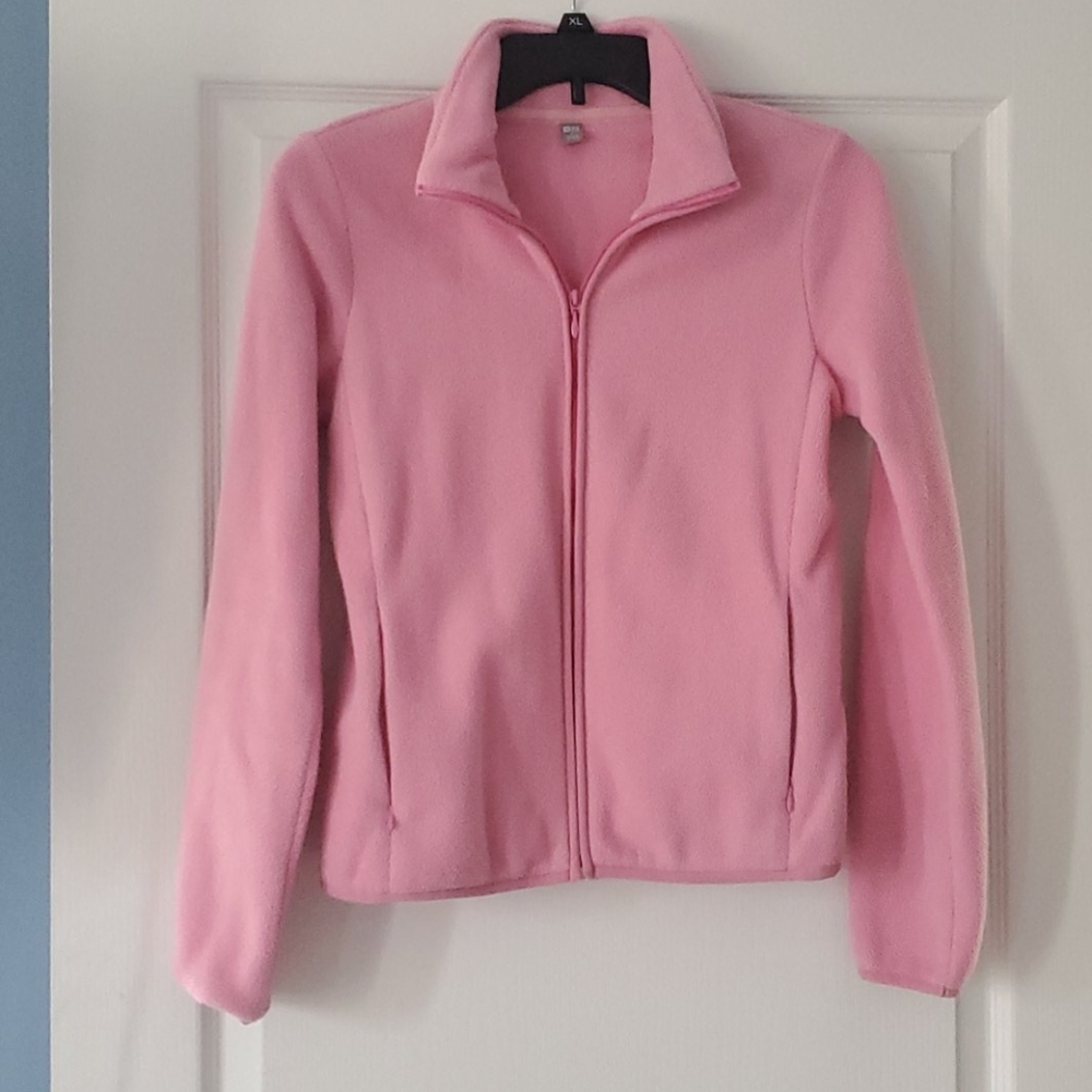 Pink zip up sweatshirt